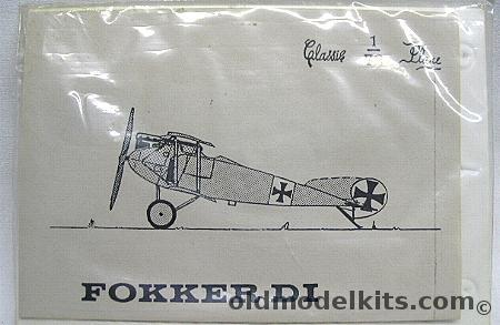 Classic Plane 1/72 Fokker DI (D-I) - Bagged plastic model kit